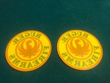 2 Vintage Ruger Firearms 3.75 Round Vinyl Sticker - Window Decal Stickers