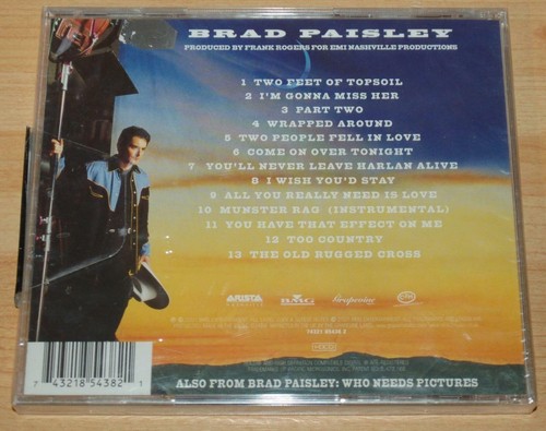 Brad Paisley - Part II - Sealed 2001 Arista Label CD 74321 85438 2 - Picture 2 of 3