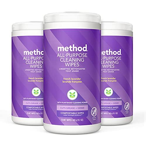 Method All-Purpose Cleaning Wipes, French Lavender, Multi-Surface, 