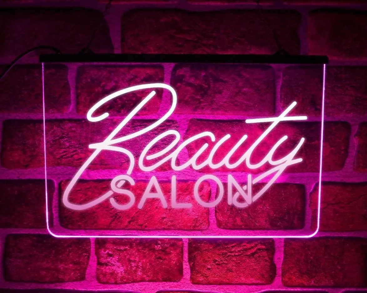 Beauty Salon LED Neon Light Sign Window Display D cor For Home Parlour Studio