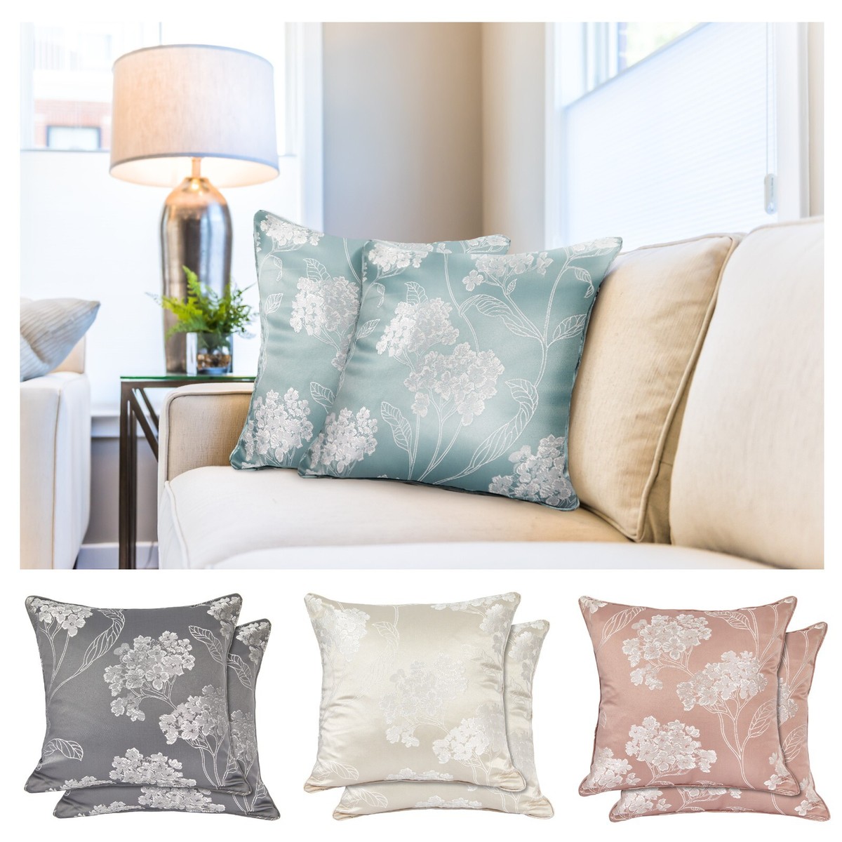 Cushion Covers Throw luxurious jacquard Sofa Pillow Cases 17
