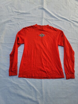 Maui and Sons T-shirt Vtg 90s Graphic Surf Skate Tee USA Red Mens Medium Sample 