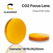 PVD ZnSe CO2 Laser Focusing Lens 20mm Diameter FL 38.1mm to 101.6mm US Stock