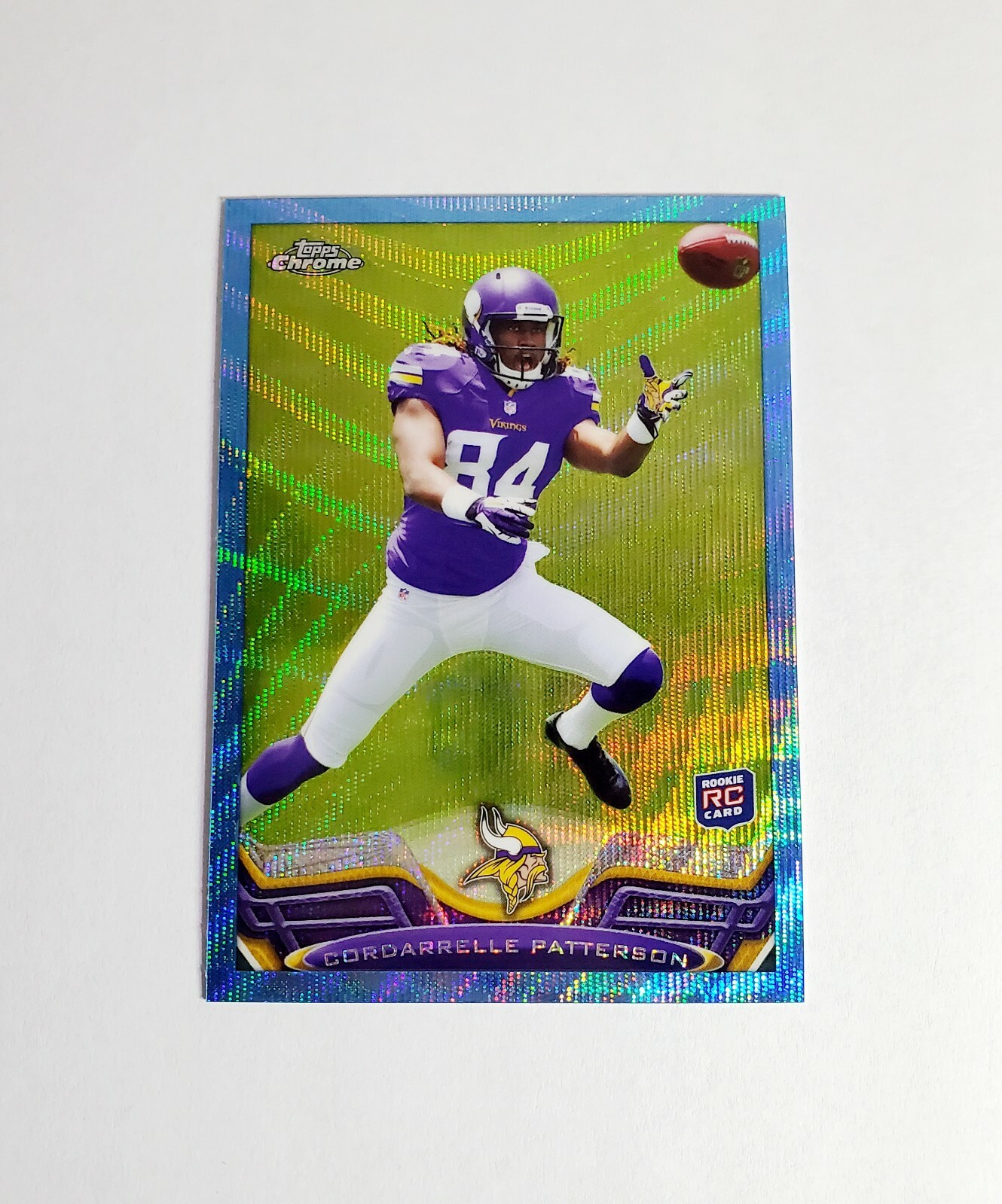 2013 Topps Chrome Rookie Cordarrelle Patterson BLUE WAVE REFRACTOR FALCONS 🔥
