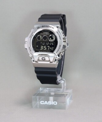 CASIO G-SHOCK GM-6900U-1JF Digital Silver Black Metal Bezel Men's