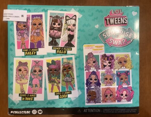 LOL SURPRISE OMG TWEENS SURPRISE SWAP CORA FASHION DOLL 20 Surprises NEW - Picture 2 of 2
