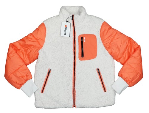 VTG Antarctica 1/4 Zip Fleece Jacket Medium Ivory W/ Penguins