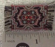 dollhouse miniatures 1:48 quarter scale Area Rug Vintage