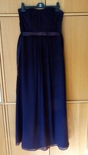 LADIES DEEP PURPLE FLOOR LENGTH LINED DRESS -12 - DEBUT.