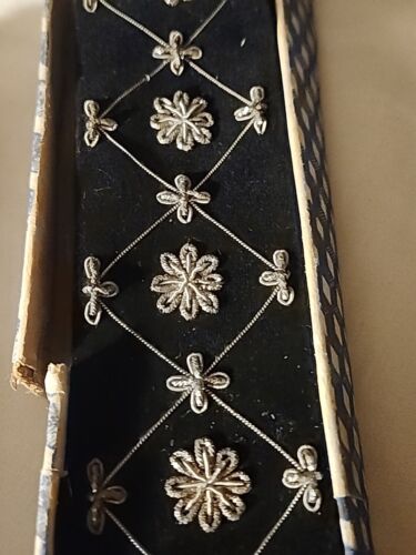 Antique Ladies Black Velvet Belt The Ivory Palace New Delhi India With Box - Picture 10 of 19