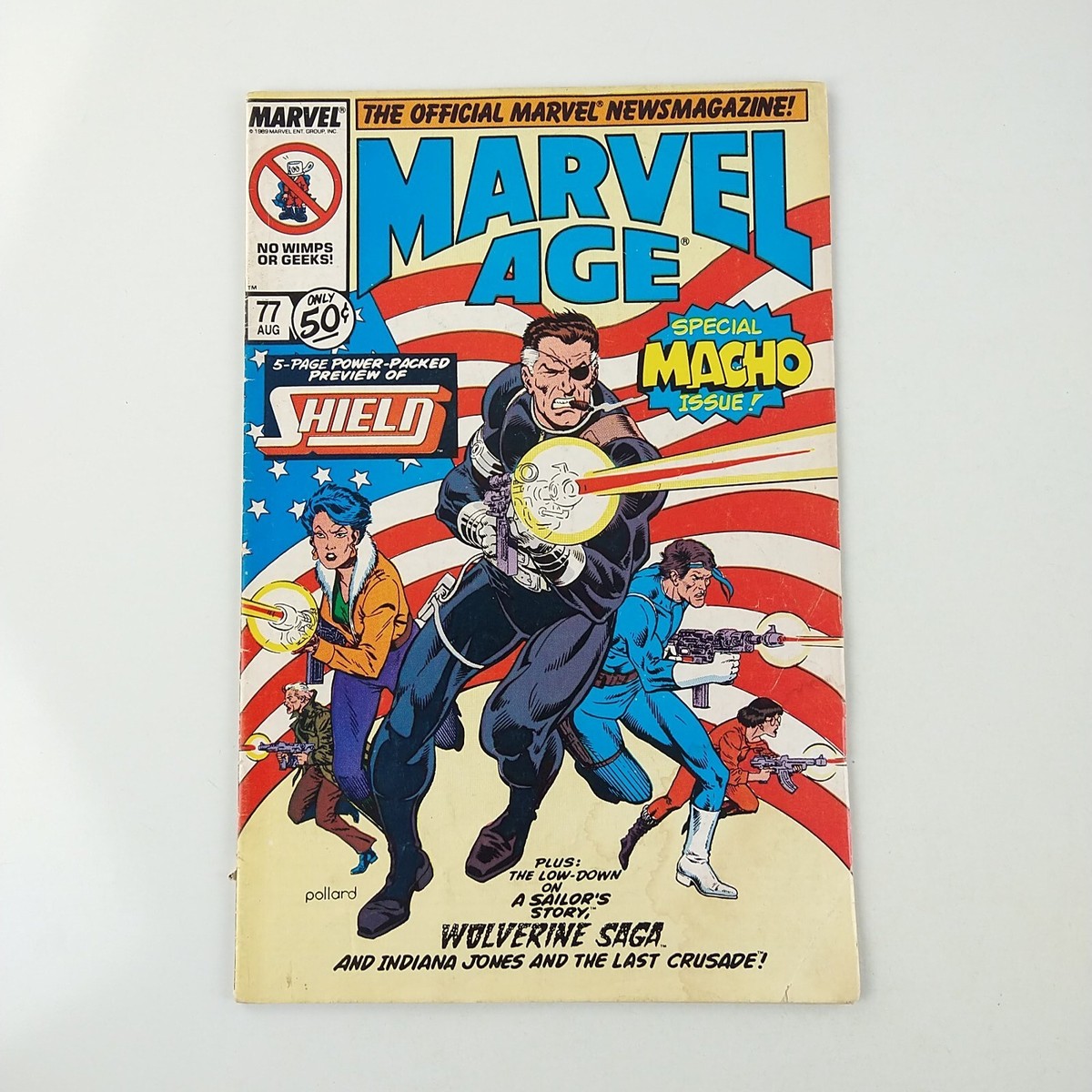 Marvel Age #77 VG Nick Fury / Wolverine Saga (1989 Marvel Comics