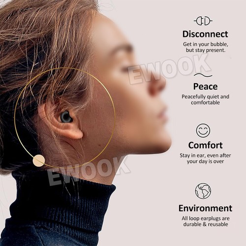Soft Silicone Ear Plug Noise Reduction Flexible Reusable Study Sleep EarPlugs - Picture 3 of 8