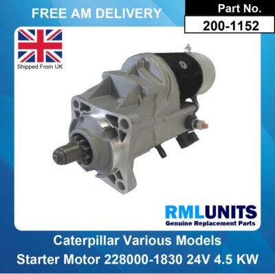 Starter Motor For Terex  228000-1830 228000-1831 228000-1832 200-1152