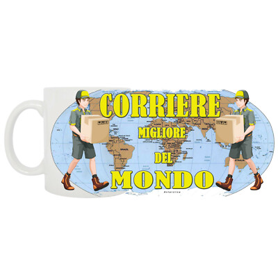 COURIER gift mug BEST COURIER IN THE WORLD MUG TRADES COURIER TRAK