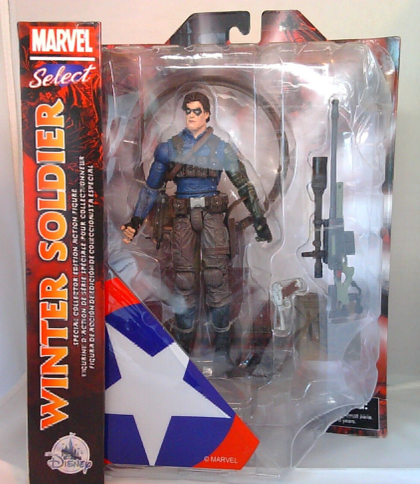  Marvel Winter Soldier 7" Action Figure Diamond Select Disney Store Exclusive