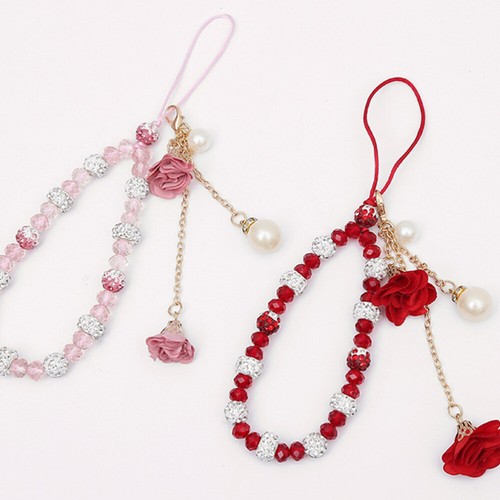 Cell Phone Strap Charm Decorative Phone Chains Rhinestone Imitation Pendant - 第 4/11 張圖片