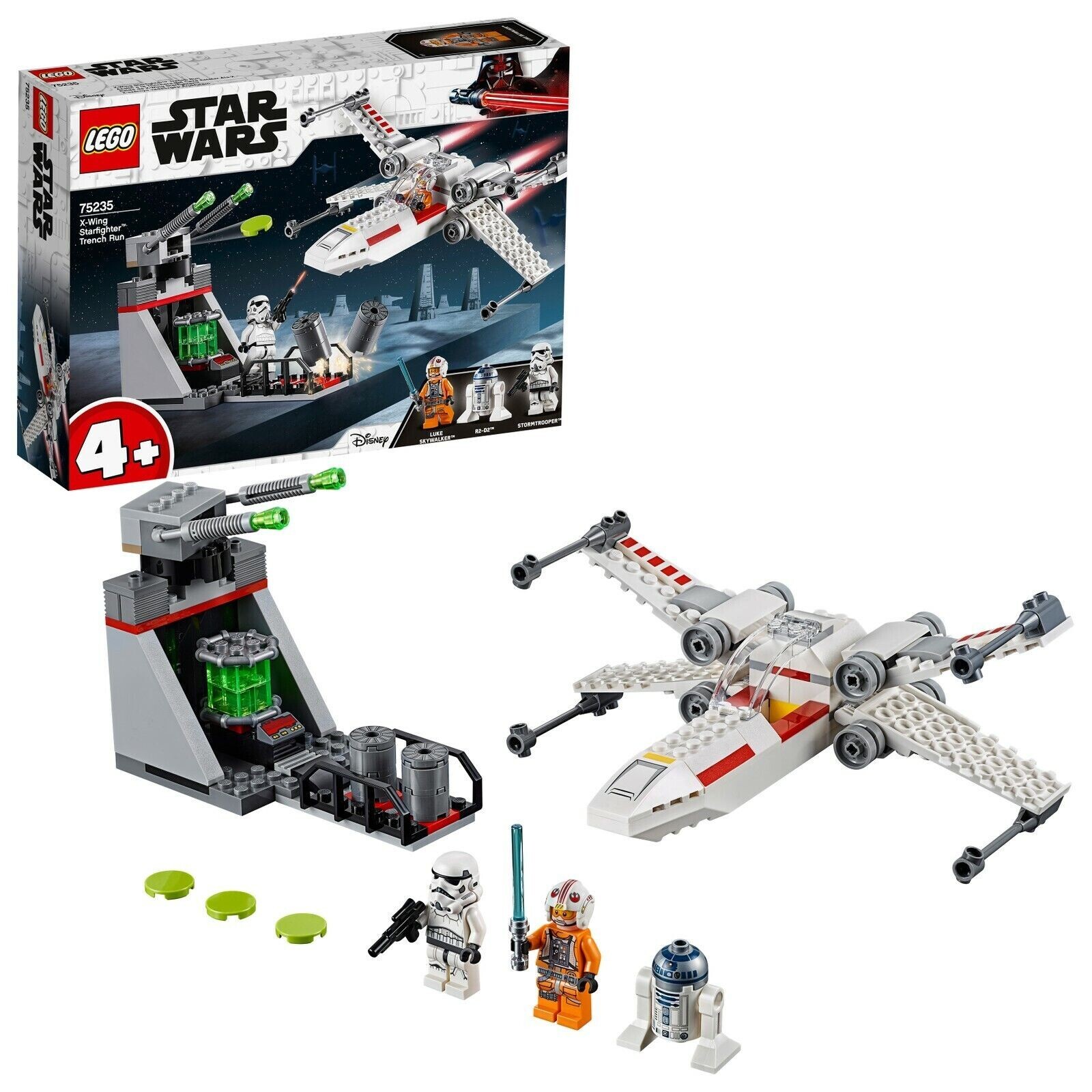 LEGO STAR WARS X-WING STARFIGHTER TRENCH RUN  ETA' 4+  PEZZI 132  ART 75235