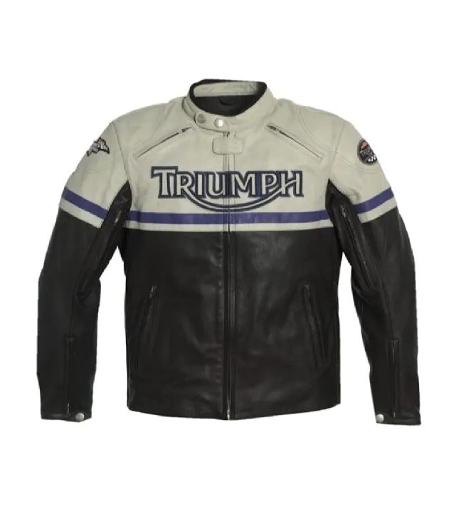 TRIUMPH レザージャケット Sサイズ MENS TRIUMPH MOTORCYCLE STOCKWELL LEATHER JACKET SIZE EU 48 US 38