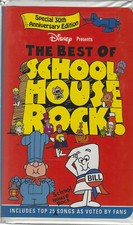 Disney The Best of School House Rock (VHS) 30th Anniversary Ed Tape 25 Top Songs