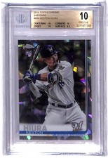 2019 Topps Chrome Sapphire Keston Hiura Rookie #684 BGS 10 Pristine Low Pop