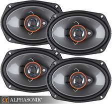 AS268P Loudspeakers 2 Pairs of 6X8 350W Max 3-Way Speakers 4 Ohms Premium Qualit