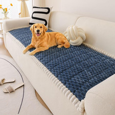 Faux Fur Couch Cover for Dogs Washable, Soft Cozy Non Slip Sectional Sofa Cover,