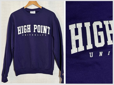 #ad #ad Champion High Point University Hoodie Mens XL Gray Purple Embroidered $44.95