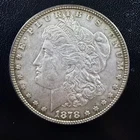 1878-P Morgan Silver Dollar $1 7TF Reverse of 1878 BU Toner