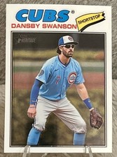 Topps Heritage 2026 Dansby Swanson #97 Chicago Cubs White CHROME