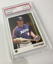 1989 Upper Deck Craig Biggio #273 Graded PSA NM-MT 8