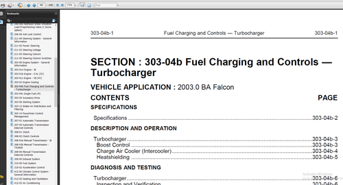 FORD FALCON FAIRMONT BA BF XR6 XR8 FPV GT-P *UTE *WAGON *SEDAN  REPAIR MANUAL CD - Bild 6 von 6