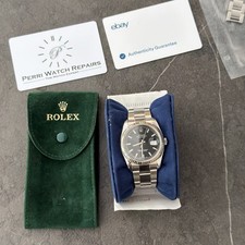 Rolex datejust 36mm black dial roulette wheel 116234 2017