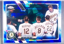 2021 Topps Chrome Sapphire Edition Oakland Athletics #392 Athletics