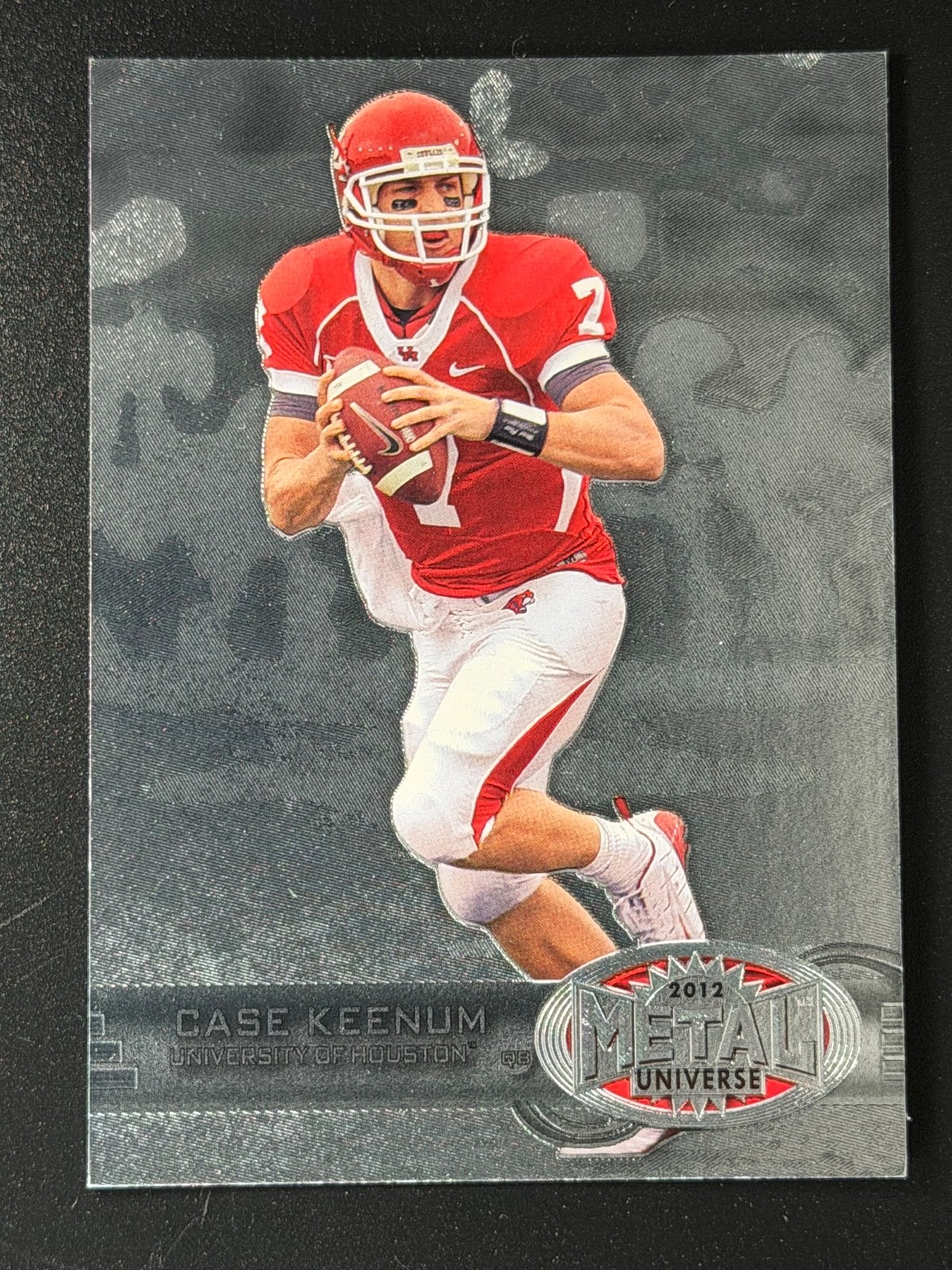 Case Keenum 2012 Fleer Retro Metal Universe Rookie Card M-53 Minnesota Vikings