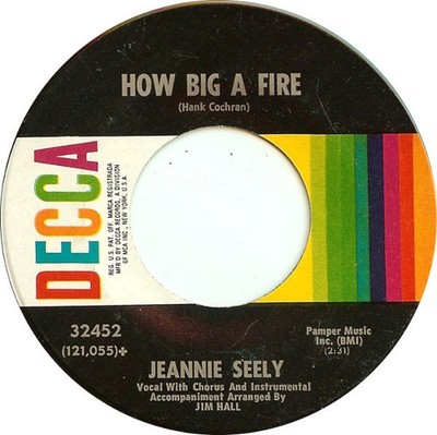 Jeannie Seely - How Big A Fire (7'')