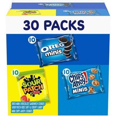 Cookies and Candy Variety Pack, SOUR PATCH KIDS Soft & Chewy Gummy Candy, ORE...