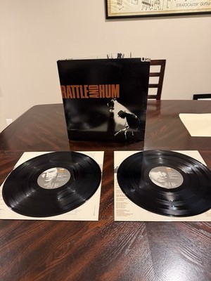 U2 Rattle and Hum Double LP Vinyl Island Records Rock 12'' 33 RPM Stereo