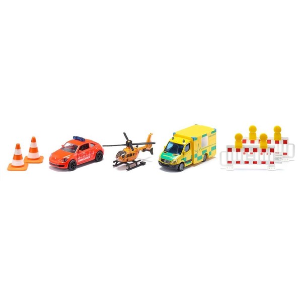 Siku 6332 Geschenkset Rettung Spielzeugauto Metallauto TüRen Zum ÖFfnen-image