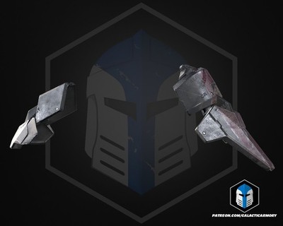 Halo 3 ODST Mickeys Shoulder Armor Raw 3D Print DIY Galactic Armory