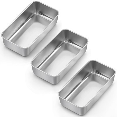 3 Pack Loaf Pans for Baking Bread, 9x5 Inch Bread Loaf Tin Pan, Stainless Steel
