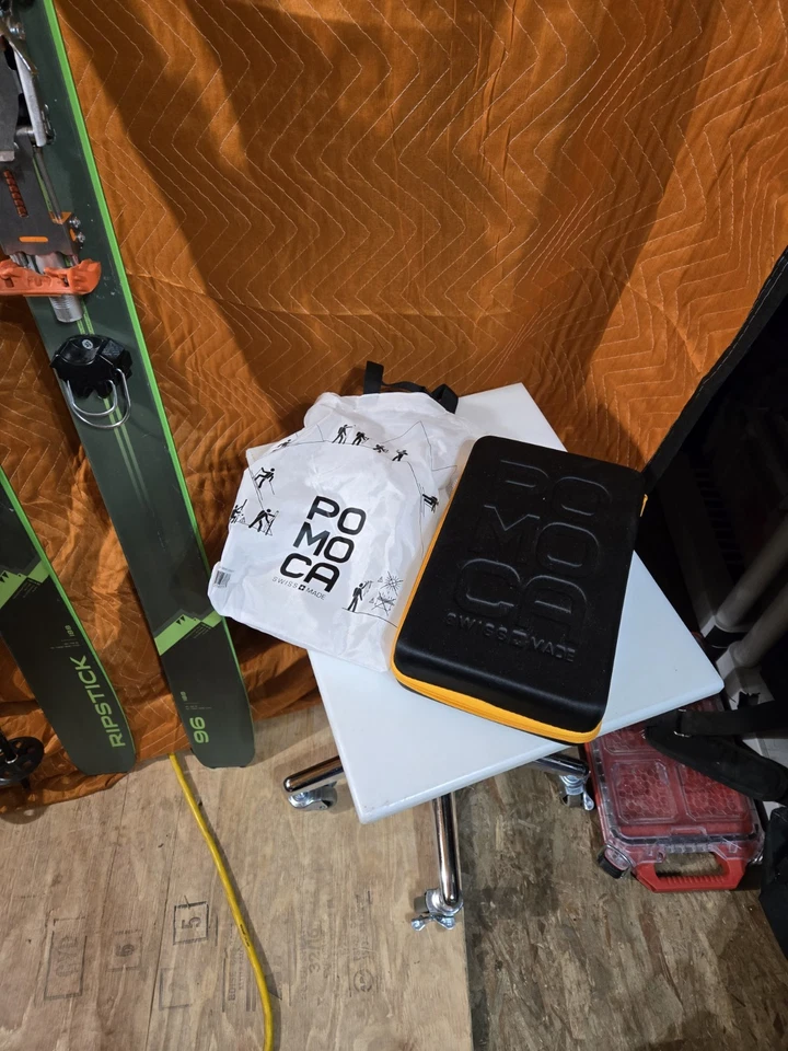 Diseño de configuración completo Telemark 22 fijaciones Elan Ripstick esquís Pamoca Skins Foto 2 de 4