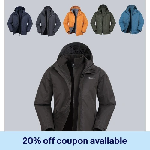 Mountain Warehouse Fell Men's 3 in 1 Water Jacket 