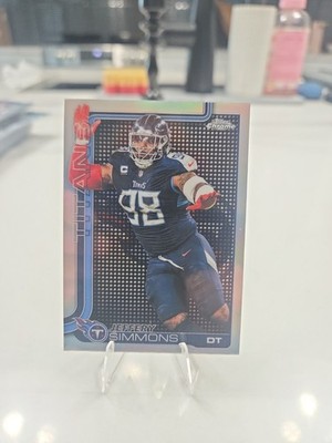 2025 Topps Chrome - Jeffery Simmons - Lightboard Refractor SSP - Titans