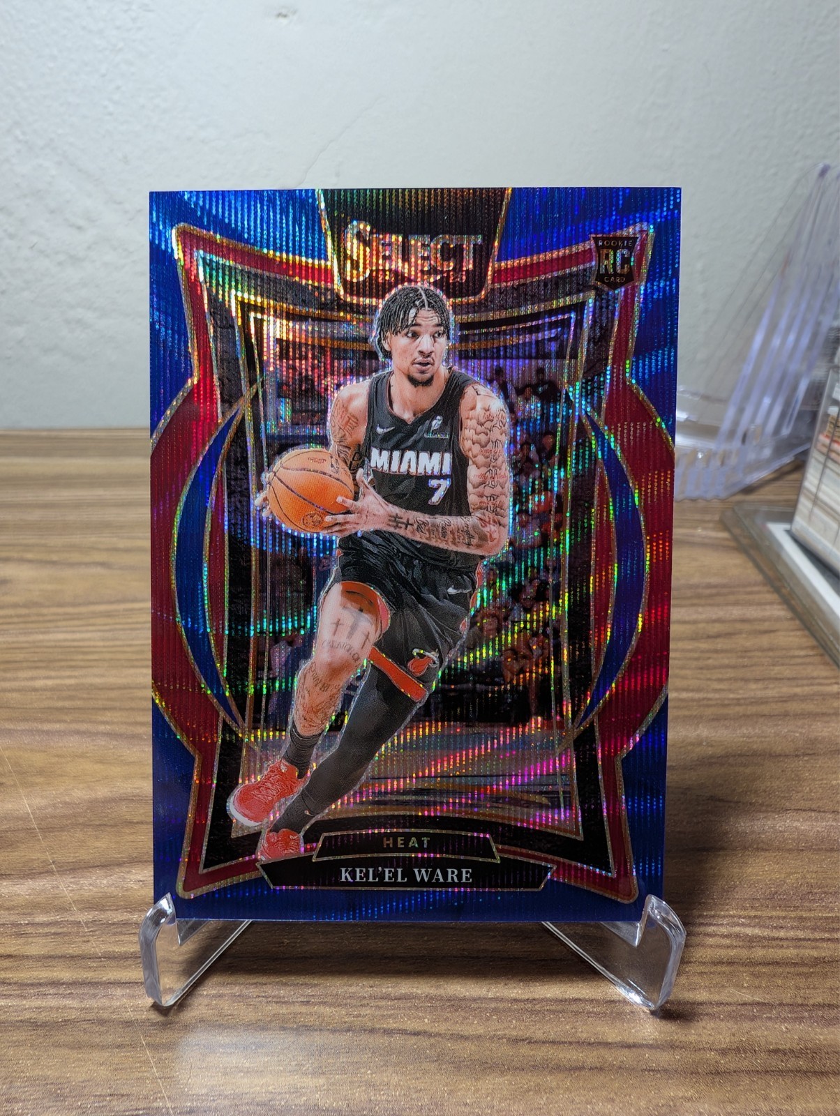 2024-25 Panini Select - Concourse Kel'el Ware #66 Blue Wave Prizm /75 (RC)