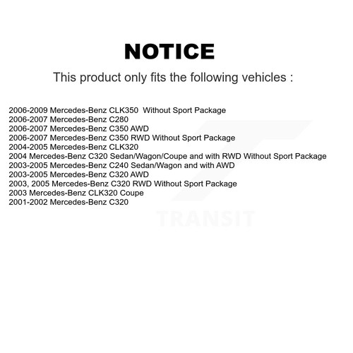 [Front+Rear] Coat Brake Rotor Ceramic Pad Kit For Mercedes-Benz C280 C240 CLK350 - Picture 2 of 9