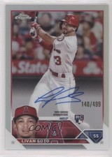 2023 Topps Chrome Rookie Auto Refractor 140/499 Livan Soto #RA-LSO Auto 12bt
