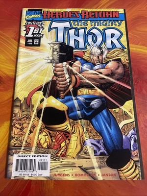 Marvel Comics Collectors Item July 1998 Heroes Return The Mighty Thor