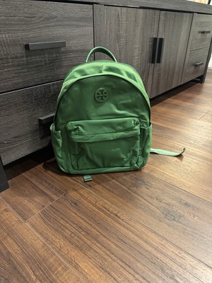 Latest New Tory Burch Ella Green Nylon Backpack 88368 $328
