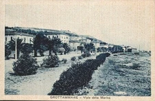 dt233 cartolina grottammare,viale della marina,provincia di ascoli piceno