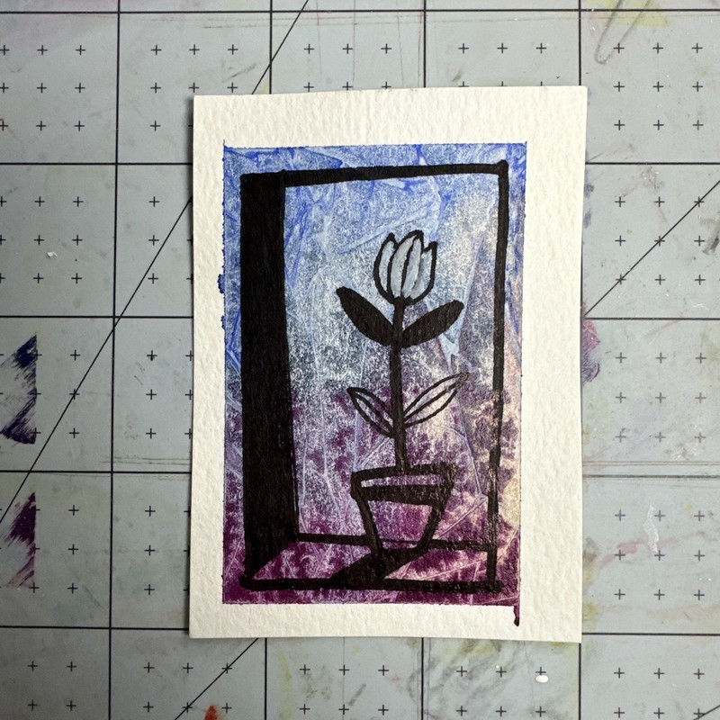 ACEO Original Art Card – Fractal Abstracts – 1K to OK #132
